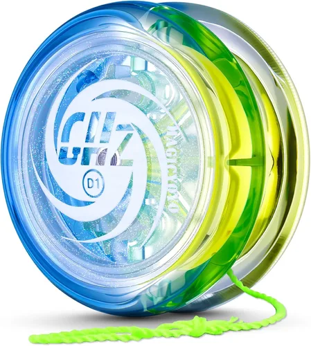 MAGICYOYO D1 CHZ - Yoyo de bucle sensible para niños principiantes, de plástico duradero 2A con fácil retorno y 6 cuerdas adicionales (azul