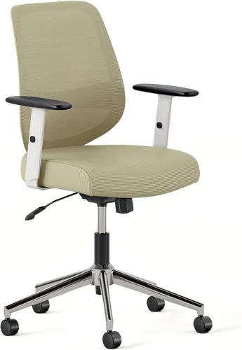 Miniatura 10 de Branch Silla diaria - Silla de oficina de cuero vegano con giratorio, descanso lumbar y reposabrazos ajustables, asiento cómodo para mejorar la negro