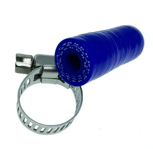 Miniatura 4 de Tapa de Refrigerante de Silicona Reforzada Universal Negra de 1/4" (6.5mm) con Abrazadera para Calentador de Derivación Puerto de Agua al Vacío Kit