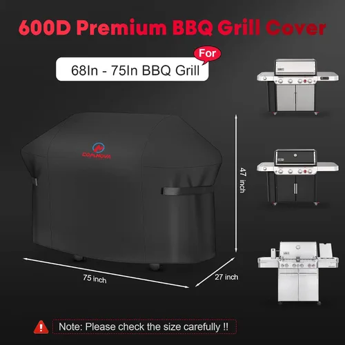 Miniatura 2 de Comnova Cubierta para Parrilla de 30 Pulgadas - 7105 Cubiertas de BBQ para Parrilla de Gas Weber Spirit 210 Resistente e Impermeable, Cubierta