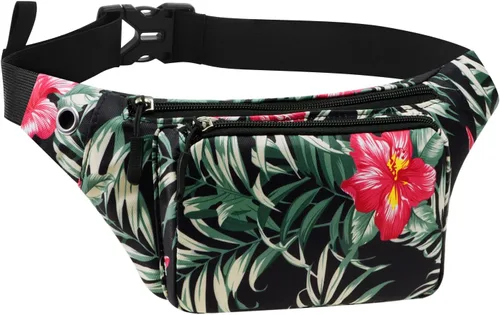 Miniatura 28 de Kamo Fanny Pack, Riñonera Mochila Impermeable Durable Poliéster Pequeño para el aire libre Ligero bolsa cruzada, bolso de día para Mujeres Hombres