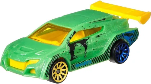 Miniatura 2 de Hot Wheels Cambiadores de color HWTF Loop Coupé ~ CFM46 - Coche verde oscuro, amarillo y azul