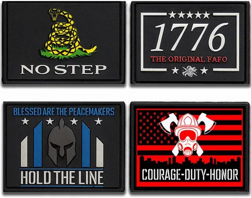 Miniatura 30 de Parche táctico – 1776 FAFO Original 3D PVC Morale Patch – Parches patrióticos estadounidenses resistentes de Estados Unidos para militares, policía