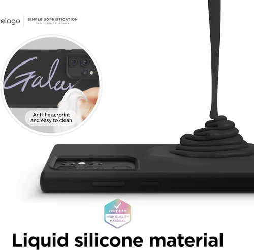 Miniatura 4 de elago Funda compatible con Samsung Galaxy S22 Ultra, funda de silicona líquida, funda protectora de cámara de cuerpo completo, a prueba de golpes