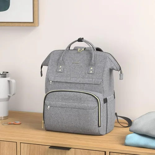 Miniatura 2 de LOVEVOOK Mochila de enfermera para laptop para mujer con estuche para estetoscopio y puerto de carga USB, mochilas de viaje antirrobo, bolsa