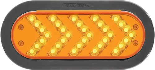 Miniatura 5 de Grand General 77126 - Luz LED (secuencial rojo ovalado de 5 flechas Spyder 35, lente roja), 1 paquete Rojo/Rojo