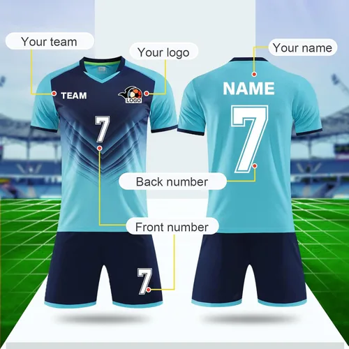 Miniatura 3 de LAIFU Camiseta de fútbol personalizada para adultos y niños, camiseta de fútbol personalizada con logotipo de número de nombre