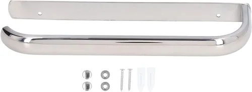 Miniatura 6 de Toallero de mano de acero inoxidable, organizador de toallas de mano montado en la pared, soporte para toallas montado en la pared, estante