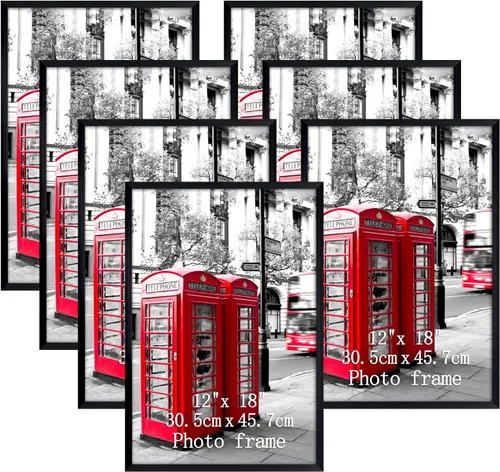 Miniatura 18 de Giftgarden - Juego de 7 marcos para fotos de 4 x 6 pulgadas, color negro, marcos para fotos de 4 x 6 pulgadas para pared o mesa