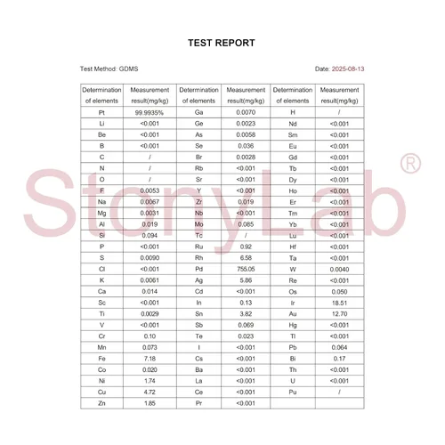 Miniatura 5 de stonylab Electrodo de disco con disco de platino de 0.079 in de diámetro, pureza del 99,99%, certificado SGS - probado por GDMS, para electroquímica