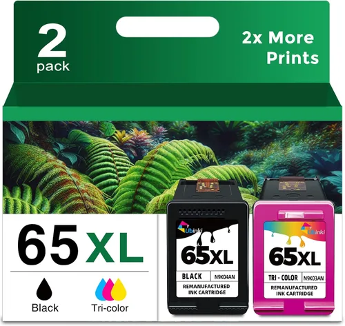 Cartuchos de tinta 65XL Negro/Color paquete combinado de reemplazo para tinta HP 65 HP65 XL HP65XL uso para 5000 5055 3755 3700 3772 3722 2600 2622