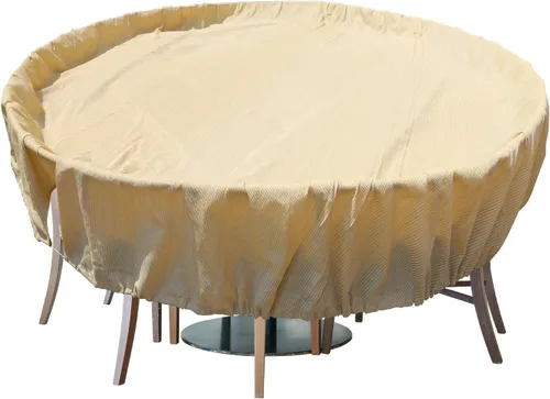 Miniatura 18 de Fundas para muebles de patio, impermeables, resistentes a los rayos UV, resistentes a los rayos UV, para exteriores, mesa redonda y rectangular