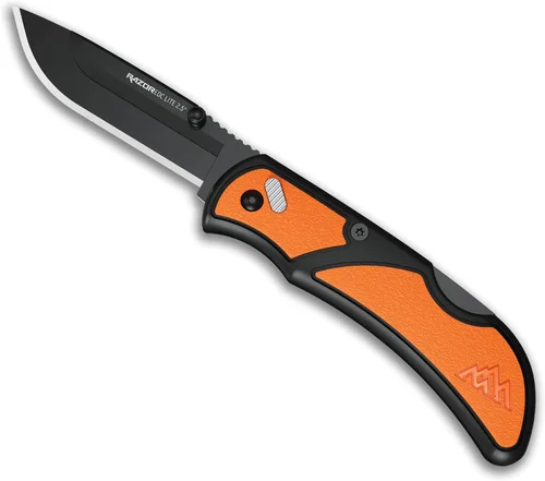 Miniatura 8 de OUTDOOR EDGE Navaja plegable Razor EDC Lite de bolsillo con clip, cuchillo compacto de hoja reemplazable de 2.5 pulgadas con cuchillas RazorSafe