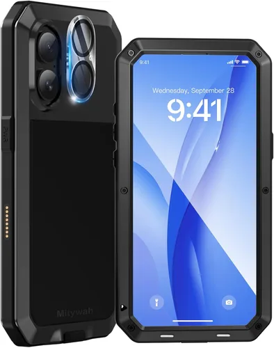 Miniatura 68 de Mitywah Funda impermeable para iPhone 7/iPhone 8 / iPhone SE 2020, funda de metal resistente de grado militar, protección de cuerpo completo