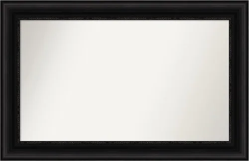 Miniatura 229 de Amanti Art Espejo personalizado, espejo de baño negro puente, espejo de pared o espejo de tocador de baño sobre el fregadero (26 x 26 pulgadas)