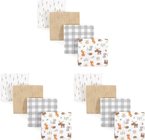 Miniatura 95 de Hudson Baby Mantas unisex de franela de algodón para bebé, calabaza, talla única