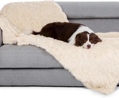 Miniatura 9 de gogobunny Manta impermeable para perros para perros grandes, gatos, cachorros, manta reversible de piel sintética para mascotas, lavable, protección