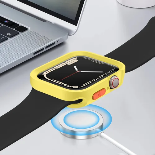 Miniatura 5 de Carcasa resistente compatible con Apple Watch Case de 1.77 pulgadas y 1.73 pulgadas, Series 9/8/7/6/5/4/SE3/2/1, funda protectora de poliuretano