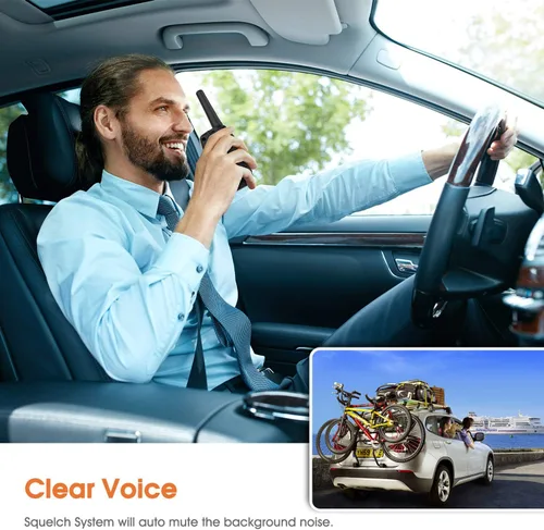 Miniatura 3 de Walkie Talkies de largo alcance Topsung M880, Radio bidireccional para adultos con pantalla LCD/Walkie Talkies resistentes con cancelación de ruido