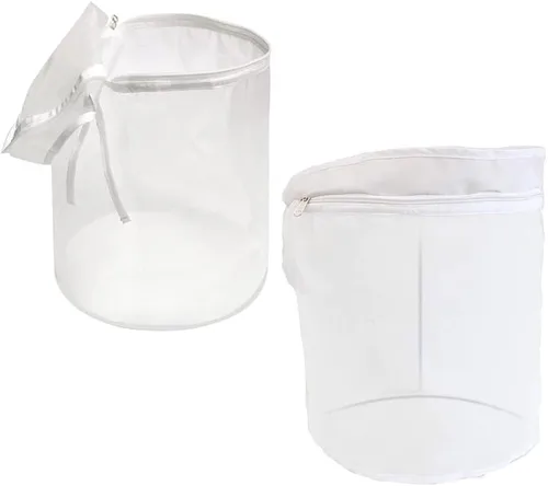 Sunlord Bolsa de filtro de colador, paquete de 2 bolsas de 2 galones con cremallera de filtro de 220 micrones para 2 galones