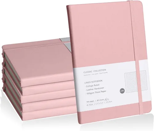Miniatura 33 de Cuaderno rayado con tapa dura para hombres y mujeres – Cuadernos para escribir, trabajo, escuela, hogar y notas diarias, 160 páginas – Tamaño A5