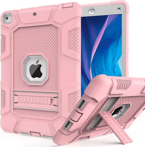 Miniatura 12 de Fundas para iPad de 6ª Generación, Funda de 5ª Generación, Air 2 de 9.7 Pulgadas a Prueba de Golpes, Resistente, Funda Protectora con Pata de Negro