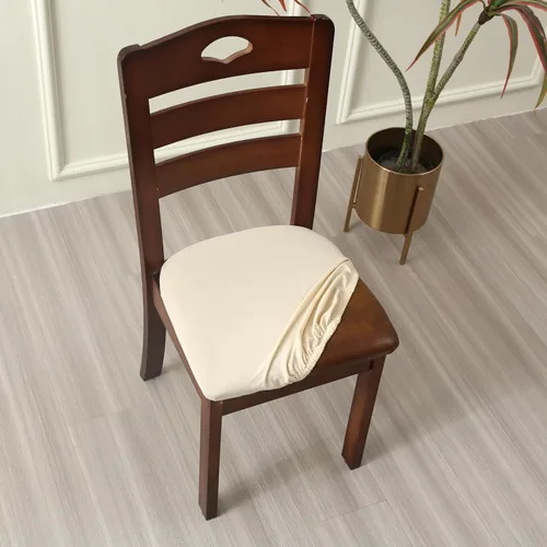Miniatura 22 de Fundas de asiento para silla, juego de 6, fundas elásticas negras para silla de comedor cuadradas, extraíbles y lavables, protector de asiento