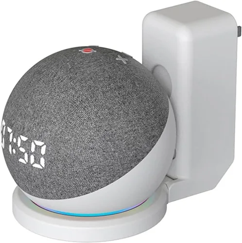 Miniatura 11 de Soporte de montaje en pared para Amazon Echo Dot 1/2/3/4/4/5th, cable de almacenamiento, accesorios para altavoces