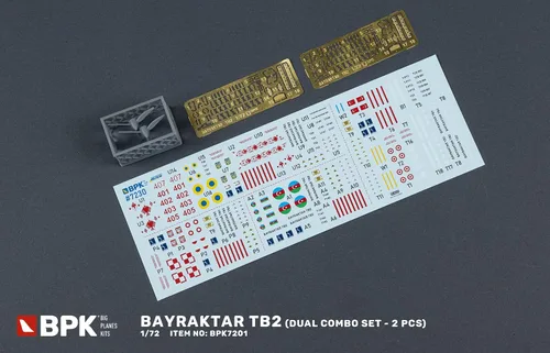 Miniatura 2 de BPK 7230-1/72 - Bayraktar TB2 Dual Combo Set Escala Modelo Kit