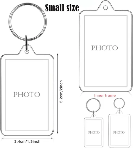 Miniatura 2 de Llavero de fotos Marco de fotos llavero colgante recuerdo de foto hebilla decorativa creativo DIY regalo llavero