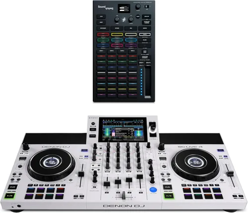 Miniatura 14 de Controlador DJ Denon DJ SC Live 4 y Monitores de Estudio M-AUDIO Forty Sixty Par para Grabación de Estudio, Producción Musical, Podcasting, Streaming