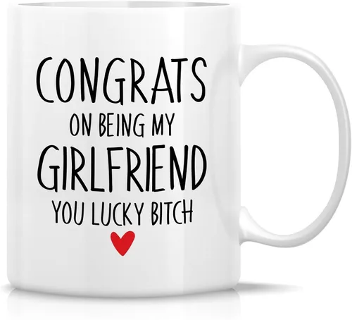 Miniatura 8 de Retreez - Taza divertida con texto en inglés "Once in A While Someone Amazing Comes Along", 325 ml, tazas de café de cerámica, regalos de cumpleaños
