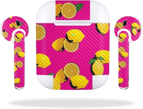Miniatura 12 de MightySkins - Skin de fibra de carbono para Apple AirPods 2 (2019), diseño de plátanos, protección y acabado de fibra de carbono texturizada Fácil