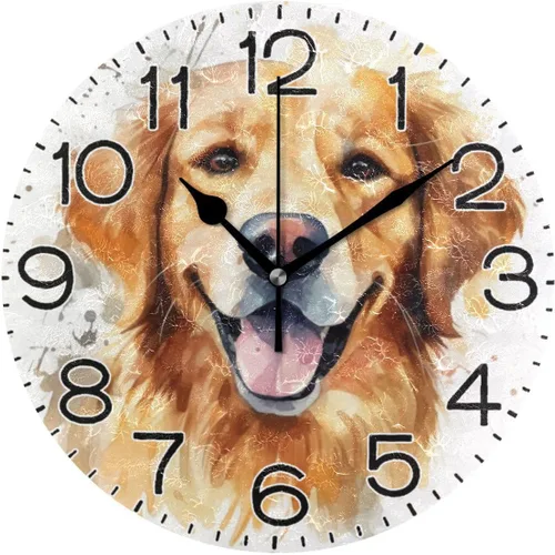 Miniatura 9 de ALAZA Reloj de pared con ondas de playa, funciona con pilas, sin tictac, de cuarzo, analógico, rústico, rústico, reloj redondo, decoración retro