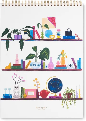 Miniatura 8 de Kate Spade New York Cuaderno Grande de Rayado Universitario, Cuaderno de Espiral Superior con 160 Páginas, Bloc de Escritura de 11.75" x 8.5", Rayas