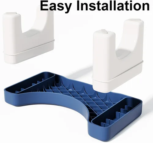 Miniatura 6 de Olla en cuclillas para adultos, taburete de inodoro de 7 pulgadas para adultos, taburete de baño de plástico para hacer caca, paso de asistencia