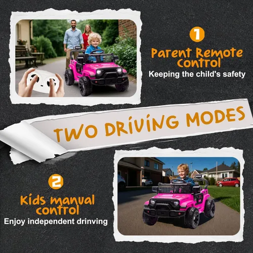 Miniatura 5 de Vehículo de Paseo Eléctrico de 24 V, Vehículo de Paseo para Niños Pequeños con Control Remoto para Padres, Auto Eléctrico de 200 W para Niños de 2 a