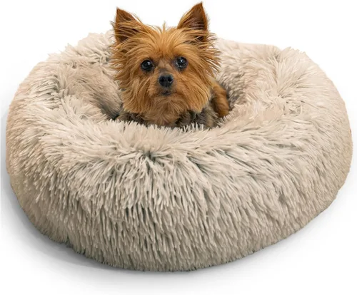 Miniatura 27 de Best Friends by Sheri - The Original Calming Donut - Cama calmante en forma de dona para perros y gatos - Pelo corto, gris, S, 23 x 23 pulgadas Gris