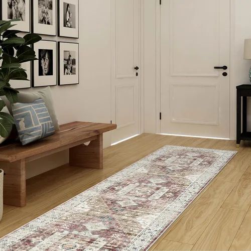 Miniatura 6 de RUUGME Alfombra Pasillera Lavable 2'6x12 - Alfombra de Pasillo con Respaldo Antideslizante Alfombras Resistentes a Manchas para Sala de Estar