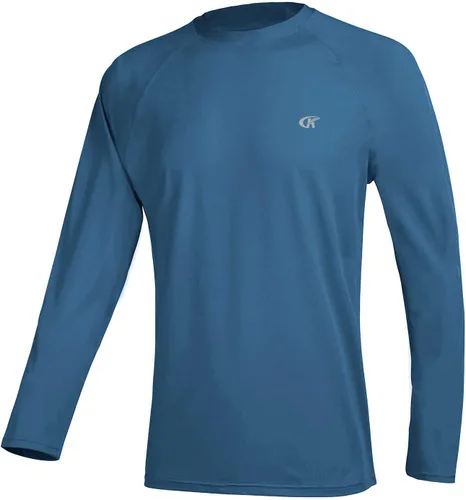 Miniatura 22 de Camisetas de natación de manga larga para hombres Rashguard UPF 50+ Camisa de protección solar UV Atlética Entrenamiento Correr Senderismo Camiseta