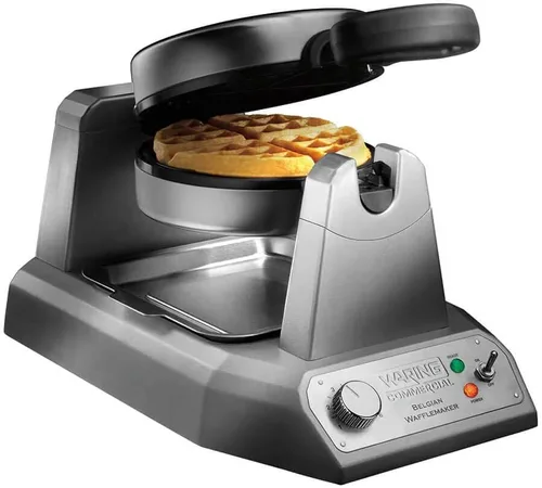 Miniatura 6 de Waring Commercial WW180X waflera belga simple de resistencia alta, placas antiadherentes recubiertas, produce 25 waffles por hora, 120V, 1200W