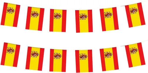 Bandera de España Pequeña Mini Bandera Española Bandera de Decoración para Desfiles, Fiestas, Salones de Clase, Jardines y Festivales (España)