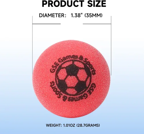 Miniatura 5 de GSE Games & Sports Expert Tamaño reglamentario 1.365 pulgadas de repuesto de futbolín, pelotas de fútbol oficiales de mesa de torneo, accesorios