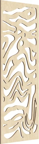 Miniatura 86 de 9 3/8"W x 24 3/8"H x 1/4"T Northfield Decorativos Paneles de Pared de Madera Calado, Abedul