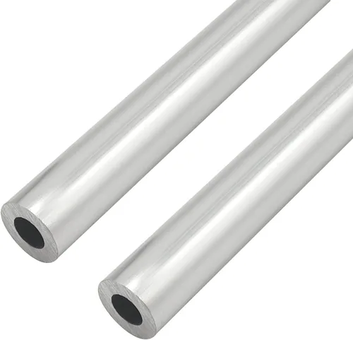 2 tubos redondos de aluminio 6063 T5, 300mm/1ft de longitud, 14mm/0.55" OD, 7mm/0.28" ID, tubo recto de aluminio sin costura