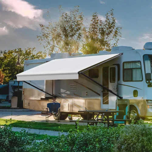 Miniatura 13 de Suncode Toldo para autocaravana para caravana, cámper y remolques de viaje, kit completo de toldo manual para caravana, toldo manual para cámper