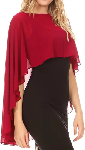 Miniatura 4 de Sakkas Anya - Abrigo de gasa suave para mujer, para boda, dama de honor, bolero