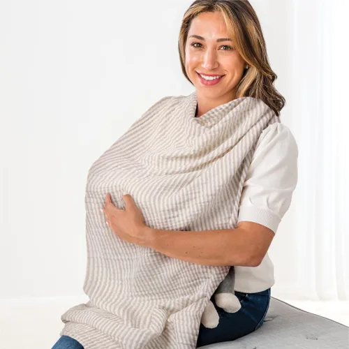 Miniatura 9 de Itzy Ritzy Breastfeeding Boss Funda Multiusos – Una Funda de Lactancia, Manta Envolvente, Funda para Asiento de Automóvil, Alfombrilla para Tiempo
