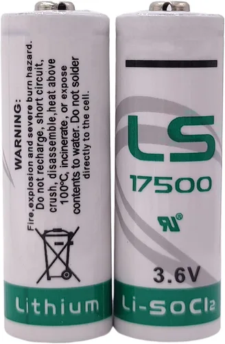Miniatura 4 de 5 baterías de litio LS17500 (ER17500) de 3.6 voltios A (3600 mAh) de repuesto para respaldo de emergencia LS17500