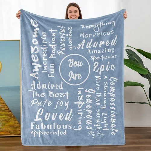 Miniatura 8 de ZHSHWAT Regalos inspiradores para mujeres, regalo de cumpleaños para el día de la madre, regalo para amigos, mantas inspiradoras You are Awesome